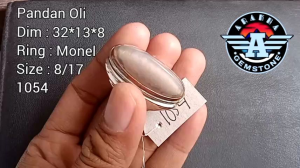 Batu Pandan Oli. Kode :621954 774775105410551056 Ring Monel