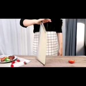 เกรดอาหาร เขียง เขียงสแตนเลส สแตนเลสเกรดอาหาร 316 ต้านเชื้อแบคทีเรียที่ 99.99% มีที่ลับมีดในตัว เขียงพกพา เขียงอเนกประสงค์ เขียงแสตนเลส พร้อมส่ง