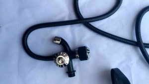Shower Tiang + kran cabang 1 set Hitam/Shower Set Hitam/Paket Shower Tiang kepala besar dengan 3 variasi air + Kran