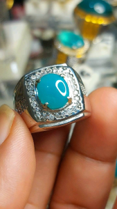Cincin Batu Bacan Crystal Ukuran Kecil