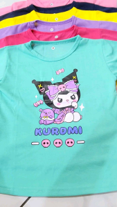 Kaos Anak Perempuan Usia 1-12 Tahun Motif Kuromi Terbaru // Baju Atasan Anak Kuromi Terbaru