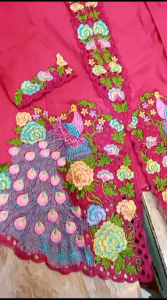 Atasan Kebaya Encim Bordiran Motif Merak Katun Pakaian Adat Wanita