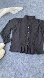 Tari Outfit Atasan Wanita Tangan Panjang Blouse Korean Style Atasan Pirall