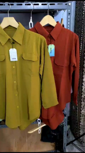 BAJU KEMEJA WANITA CRINKLE TERBARU/ATASAN WANITA