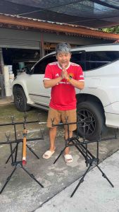 ที่วางคันเบ็ด 3-4-5 คัน สะดวก ใช้งานง่าย พกพาง่าย วัสดุแข็งแรงทนทาน