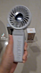 JisuLife พัดลมขนาดเล็ก แบบพกพา 5000mAh พัดลม USB พับได้ พร้อม 5 เกียร์ ลมแรง เงียบ และส่วนตัว