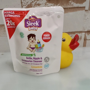 Sleek Baby Pembersih Botol Dot & Mainan Anak Nahisa - 70 mL, Formula Natural Food Grade, Anti Bakerian