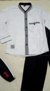 koko anak A&J bensu polos lengan panjang