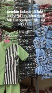 Baju koko anak laki-laki 1-12 tahun-baju muslim anak pria-baju ngaji anak cwok-pakaian muslim cowok