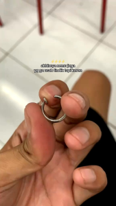 Anting Jepit hoops Tidak Sakit Fake pearcing Hoop Tanpa lubang titanium kualitas anti karat dan anti luntur selama lamanya