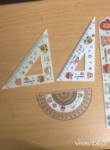 Bộ Eke Thước Kẻ In Hoạt Hình (4 thước) PVN4169