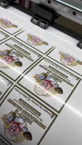 3X3 INCHES STICKER LABEL WATERPROOF SMUDGE PROOF HIGH QUALITY PRINTING| TRANSPARENT AND GLOSSY VINYL