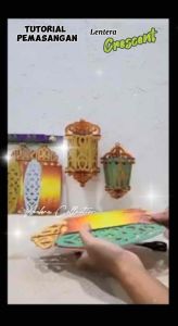 Hiasan Gantung Lentera 3D / dekorasi idul fitri lebaran pernikahan