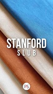 [MINIMAL 2X KLIK UNTUK 1 YARD] Kain Katun Slub Ecer Bahan Stanford Slub Premium HARGA 1/2 YARD