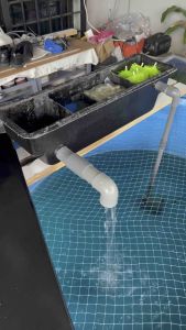 EXTERNAL FILTER BOX FIBERGLASS( 2ft x W6” x H7” ) for Koi fish  RM438 only including full set up & media filtration system ( all new set stocks )