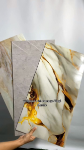 Paket 20 Pcs // Wallpaper Dinding Marble 30 x 60 cm Lantai Vinyl Marbel Granit Stiker Cabinet Marbel/ Walstiker Dinding Marble Tebal
