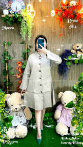 Dress Wanita 5814 detail keterangan ada digambar import kualitas import 330gram