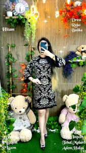 Dress Rajut Wanita Batika Knit detail keterangan ada digambar import kualitas import 350gram