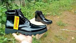 Rumaos Sol Radial Sepatu Dinas Tali/Pantofel/PDH TNI POLRI SECURITY SATPAM SATPOL Kulit