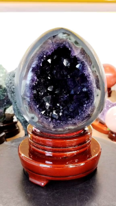 Natural Top Grade Uruguay Amethyst Dragon Egg Ornament DDA07