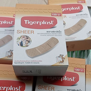 [Hộp 100 miếng] Băng keo cá nhân TigerPlast SHEER : Made in Thái Lan hàng xịn chất lượng dính chắc chắn