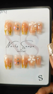 S size/Nail Sense fake nails press on nail fashion with free storage box tool kits 时尚穿戴甲赠送收纳盒和工具包YP171