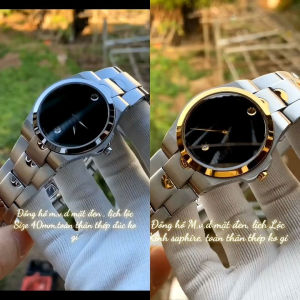 Đồng Hồ Nam M.0.v.@.d size 40mm 2kim có lịch máy pin Nhật kính sapphire chống xước dây thép không rỉ