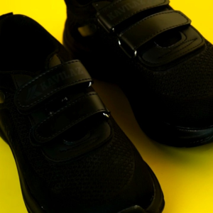 Sepatu sekolah anak TK SD SMP hitam polos laki laki perempuan size 28-40