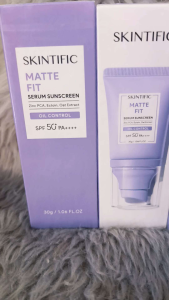 SKINTIFIC MATTE FIT SUNSCREEN SPF 50+ PA++++ DOUBLE OIL CONTROL & PORE-FECTION