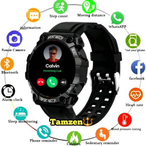 Jam Tangan Hp Android Smartwatch New COD  Healty Kesehatan Pria wanita baru  sensor layar warna pelacak detak jantung tekanan darah V8 fd68 edition