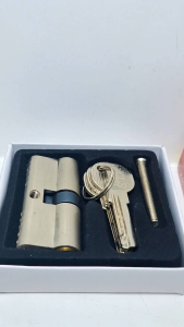 SILINDER KUNCI PINTU KECIL 60MM JANTUNG KUNINGAN + 3 ANAK KUNCI COMPUTER KEY / SILINDER KUNCI PINTU KUNINGAN