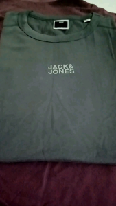 JACK & JONES Cotton Classic Logo T-Shirt in Grey