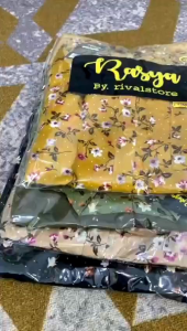 SETELAN WANITA BAHAN TWILL ARMANY MOTIF BUNGA TERBARU/ONE SET PREMIUM KOMBINASI RAYON TWILL KEKINIAN