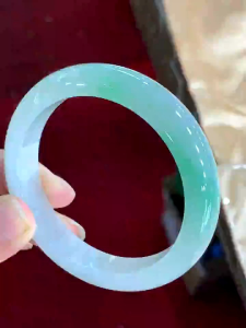 Jadeite bangle jade bangle 54.2mm singapore can view and try grade A