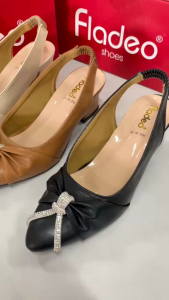 Sandal Slop Heels Wanita / Slop Fladeo Premium kode F06 / Bakul Sandal 45