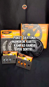 Paket Daytona aerox n max new n max b65 mangkok ganda kampas ganda per sentrik daytona original