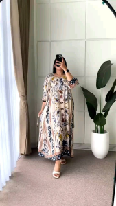 LONG DRESS MONA//MIDI DRESS ANNISA MODEL LENGAN BALON//DRESS PENDEK RAYON KEKINIAN