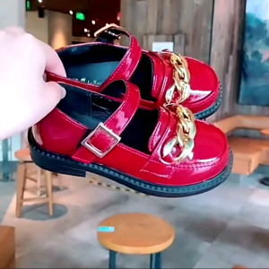 Sepatu Anak Perempuan Docmart Motif Rantai Sepatu anak Sekolah Flat shoes Cantik Sepatu Anak Cewek Lucu Imut Sepatu Mary jane Anak Wanita Sepatu Pesta Anak Mewah Sepatu Loafers anak anak