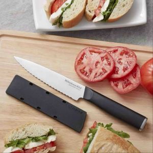 KitchenAid 5.5-Inch Utility Knife Serrated with Blade Cover KE55LSEOHOBA or KO55DSFOHSSA