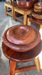 โถข้าวไม้ โถข้าวไม้ตัวงานไม้ประดู่