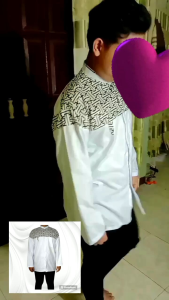 Terbaru 2025: Baju Koko Pria Motif Falkon Lengan Panjang M L XL