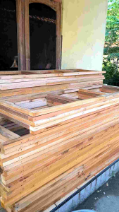 Ready Sketsel Partisi pembatas penyekat ruangan Portable Screen Rotan Sintetis