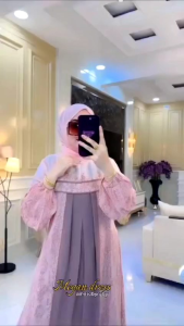 Beena Basic // COD Gamis Terbaru Brand Amore By Ruby Model Kekinian Motif Cantik