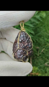 Black Calcite Leklai Hanging Pendant 黑方解力泥吊饰 100% Natural Leklai Malaysia