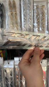 Bộ 2 tem nổi cứng xe honda FUTURE màu đen khói chữ nổi hàng nhập Thái Lan dành riêng cho dòng xe này  tem xe hàng nhập Thái Lan chất lượng cao mới 100% giá bán cực tốt bán lẻ như bán sỉ