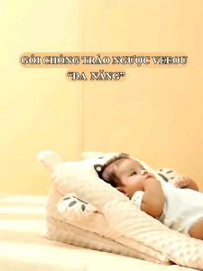 ĐỆM GỐI CHỐNG TRÀO NGƯỢCĐẦY HƠI ĐA NĂNG 3trong 1vải nhung 3d siêu mềm mịn giúp bé ngủ ngon