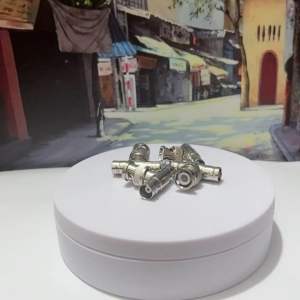 Jack BNC chữ T chia 2  đầu chia BNC cái ra 2 đực