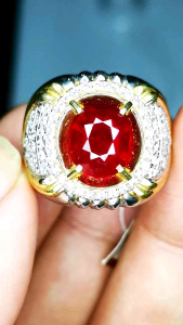 CINCIN BATU PERMATA NATURAL RUBY PIGEON MEMO CGL