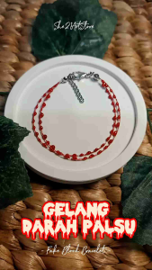 Gelang Darah Palsu / Fake Blood Bracelet (Bebas Request Ukuran)