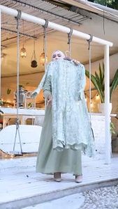 AK-GAMIS TILE BORDIR OUTHER LEPAS PASANG/ GAMIS MEWAH PREMIUM HIGHT QUALITY / DRESS PESTA ELEGAN VARIASI PAYET MUTIARA/ DRESS FASHION KEKINIAN By AULIA.C049